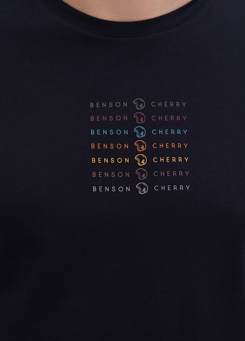 Темно-синя футболка Benson & Cherry
