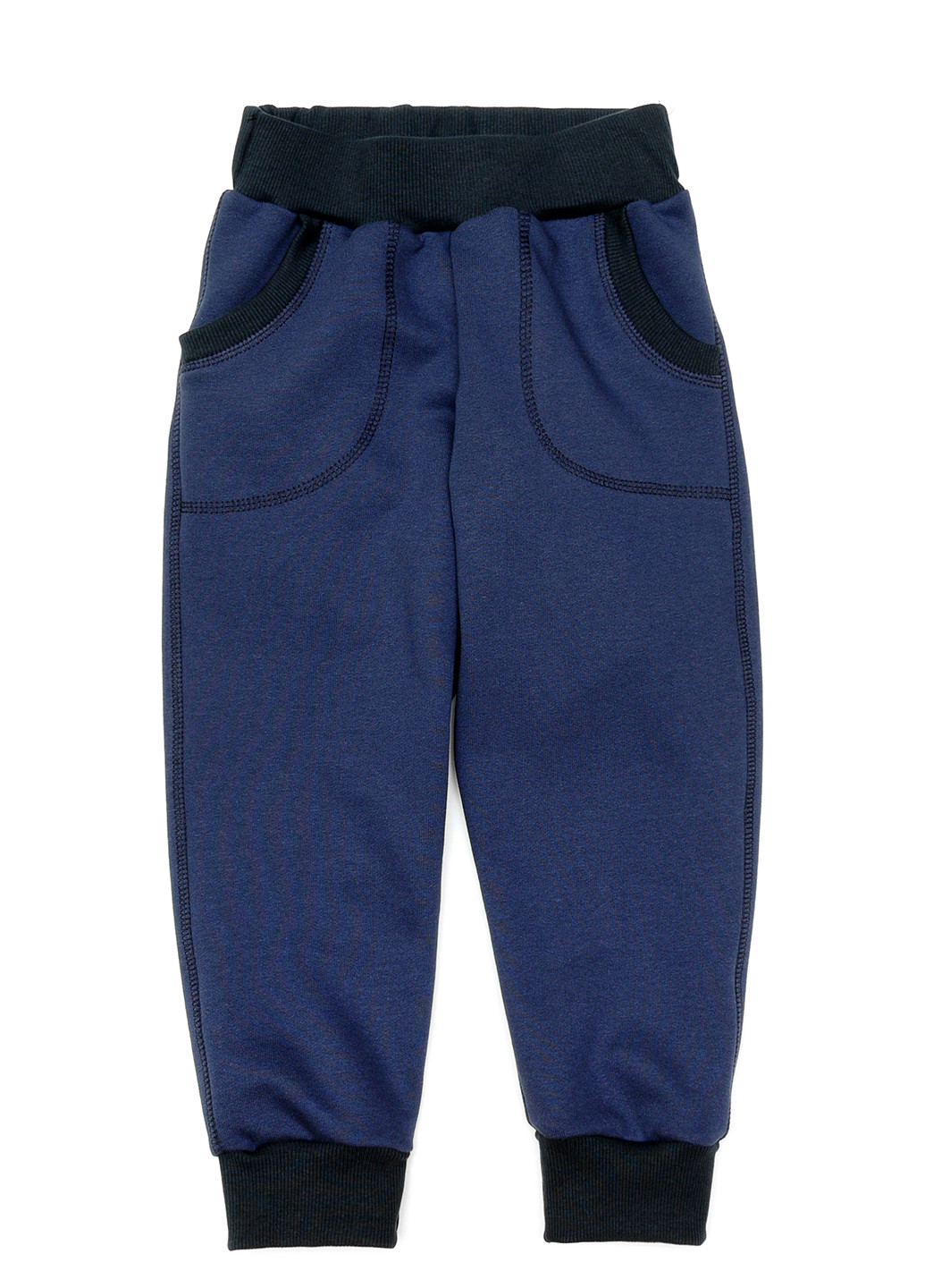 Темно-синие спортивные демисезонные брюки с высокой талией ArDoMi