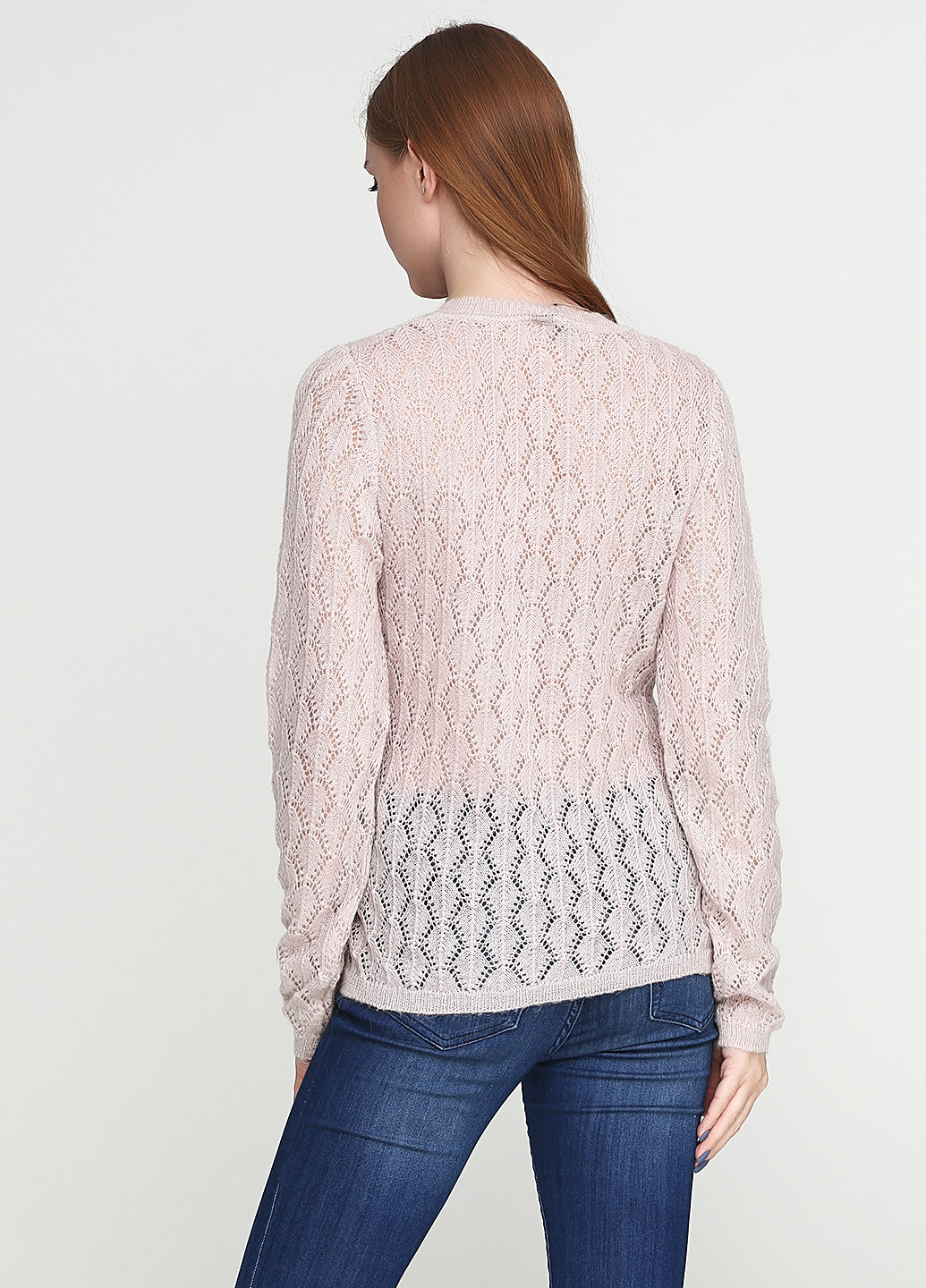 Светло-розовый демисезонный пуловер пуловер Folgore Milano