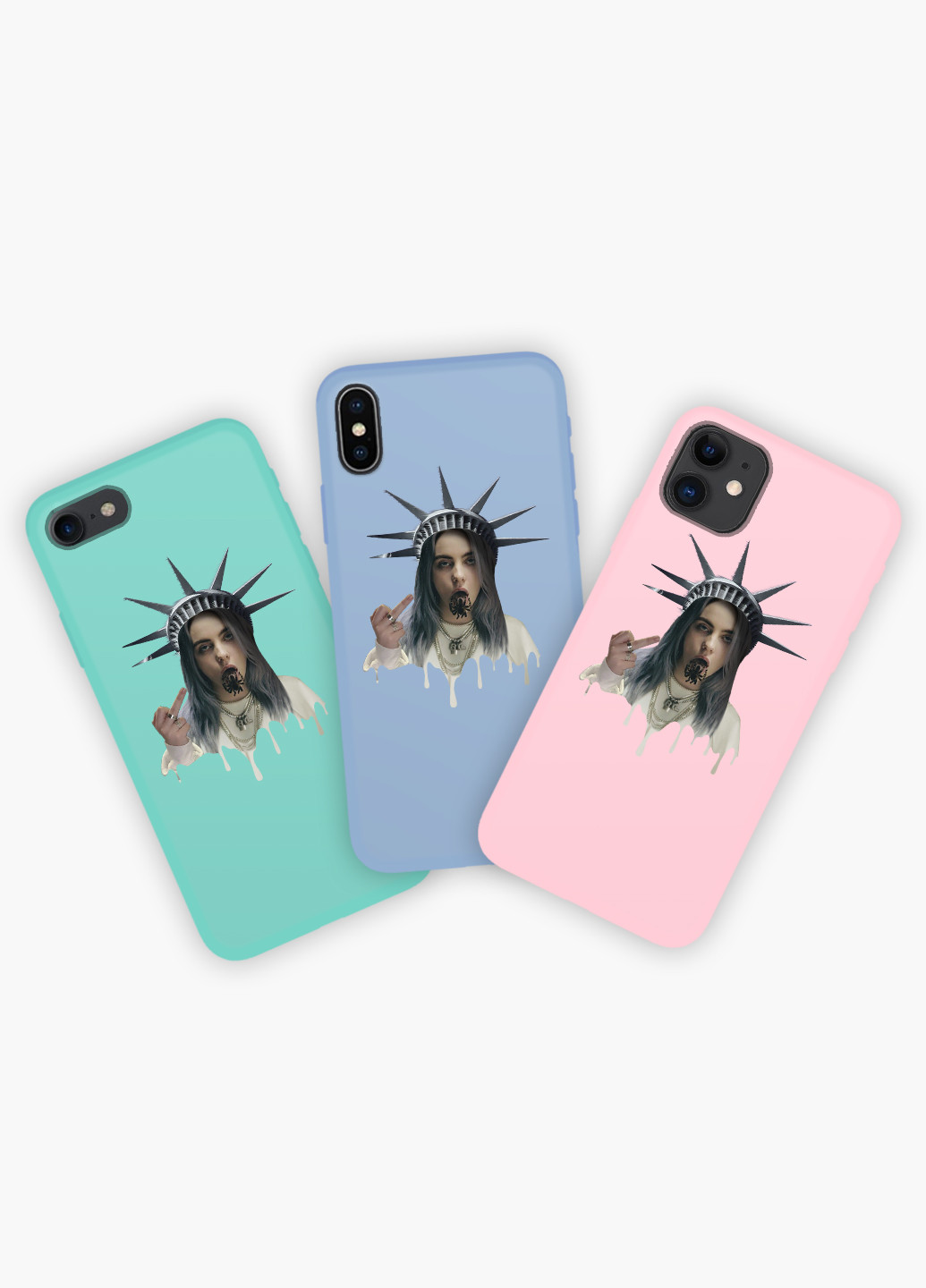 Чехол силиконовый Apple Iphone 7 Билли Айлиш Ренессанс (Billie Eilish Renaissance) (17361-1583) MobiPrint (219534582)