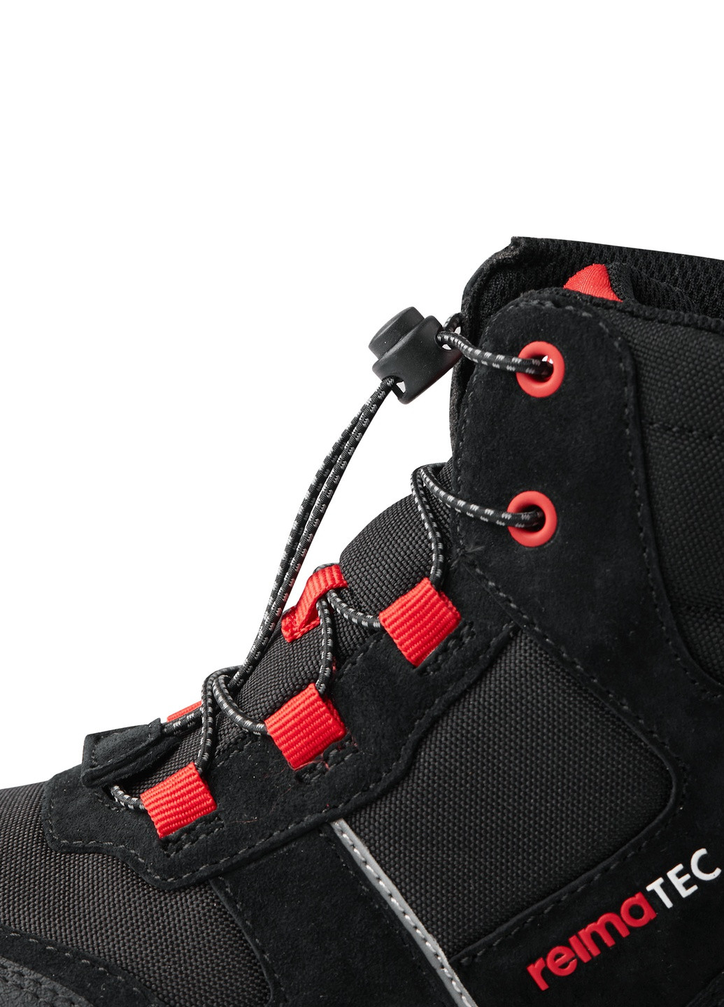 Черные осенние ботинки на шнурках Reima