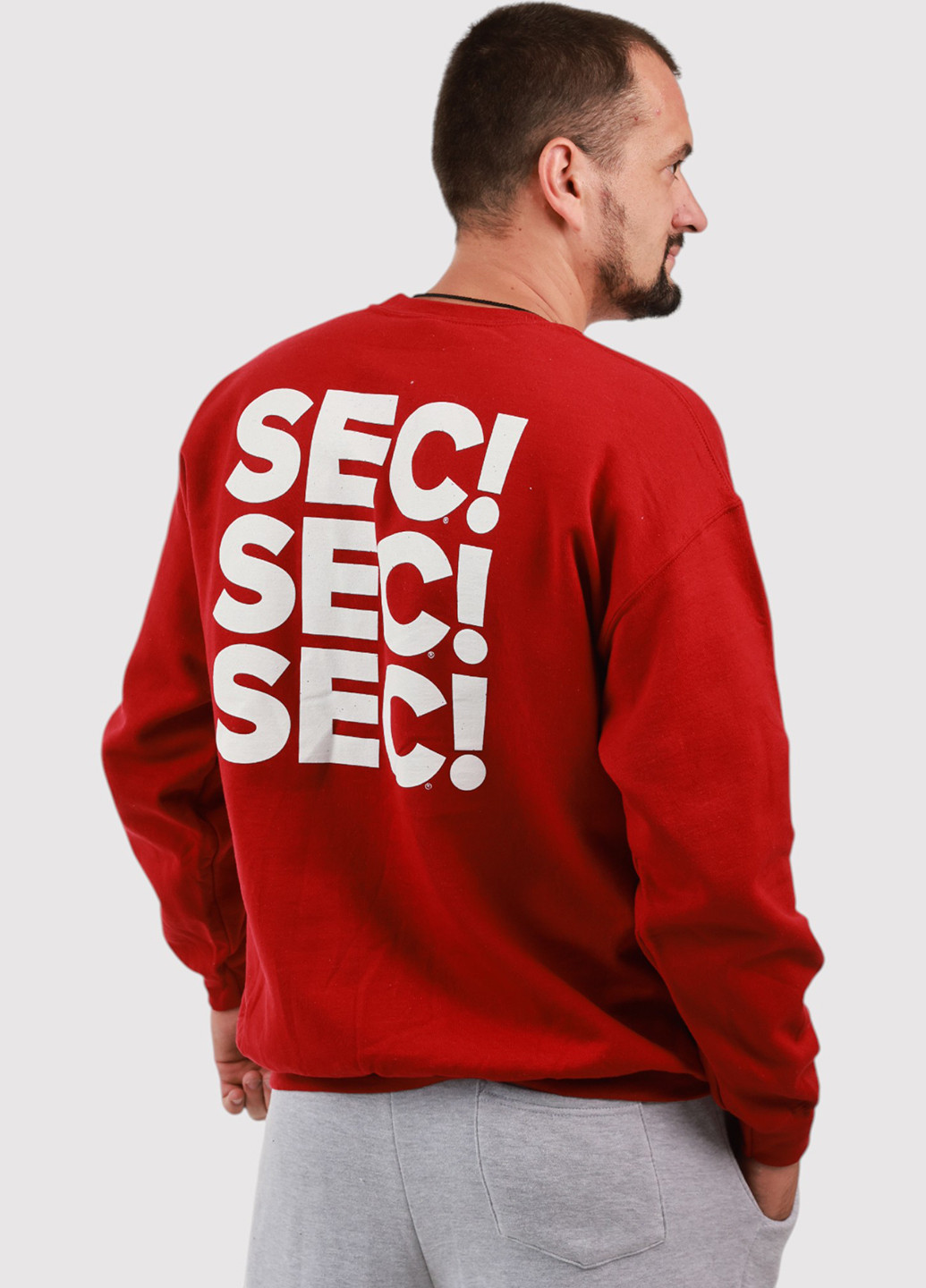 Бордовый свитшот Gildan надпись без декора (361422264)