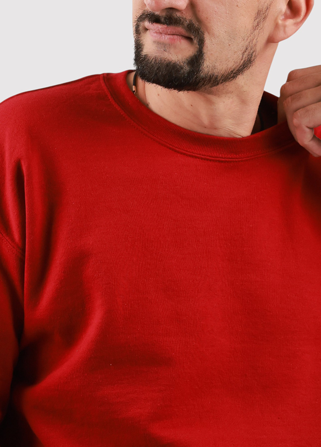 Бордовый свитшот Gildan надпись без декора (361422264)