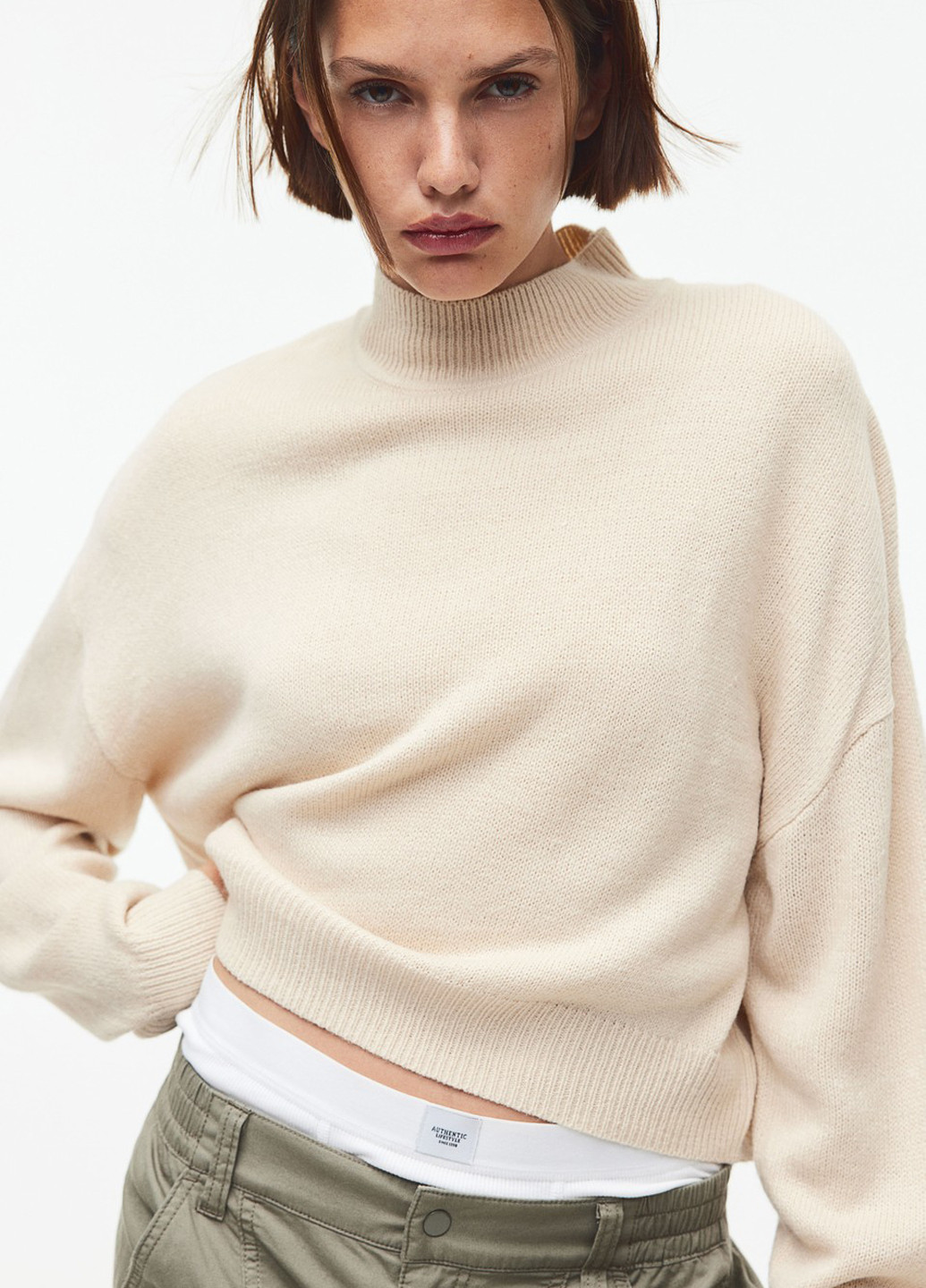 Светло-бежевый демисезонный джемпер джемпер H&M