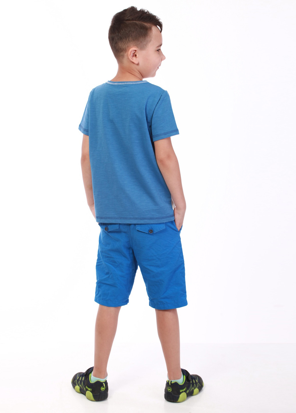 Синяя летняя футболка с коротким рукавом Top Hat Kids