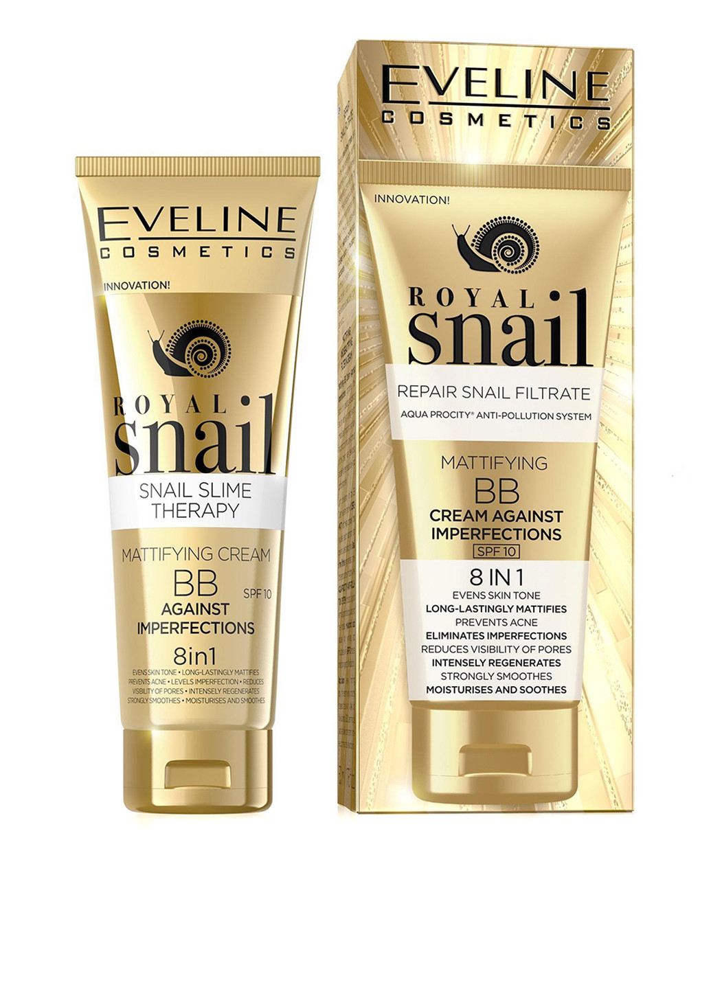 ВВ-крем для обличчя Royal Snail, 50 мл Eveline Cosmetics (160879706)