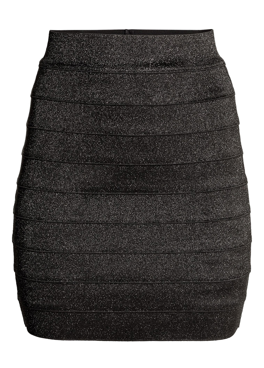 Черная кэжуал меланж юбка H&M карандаш