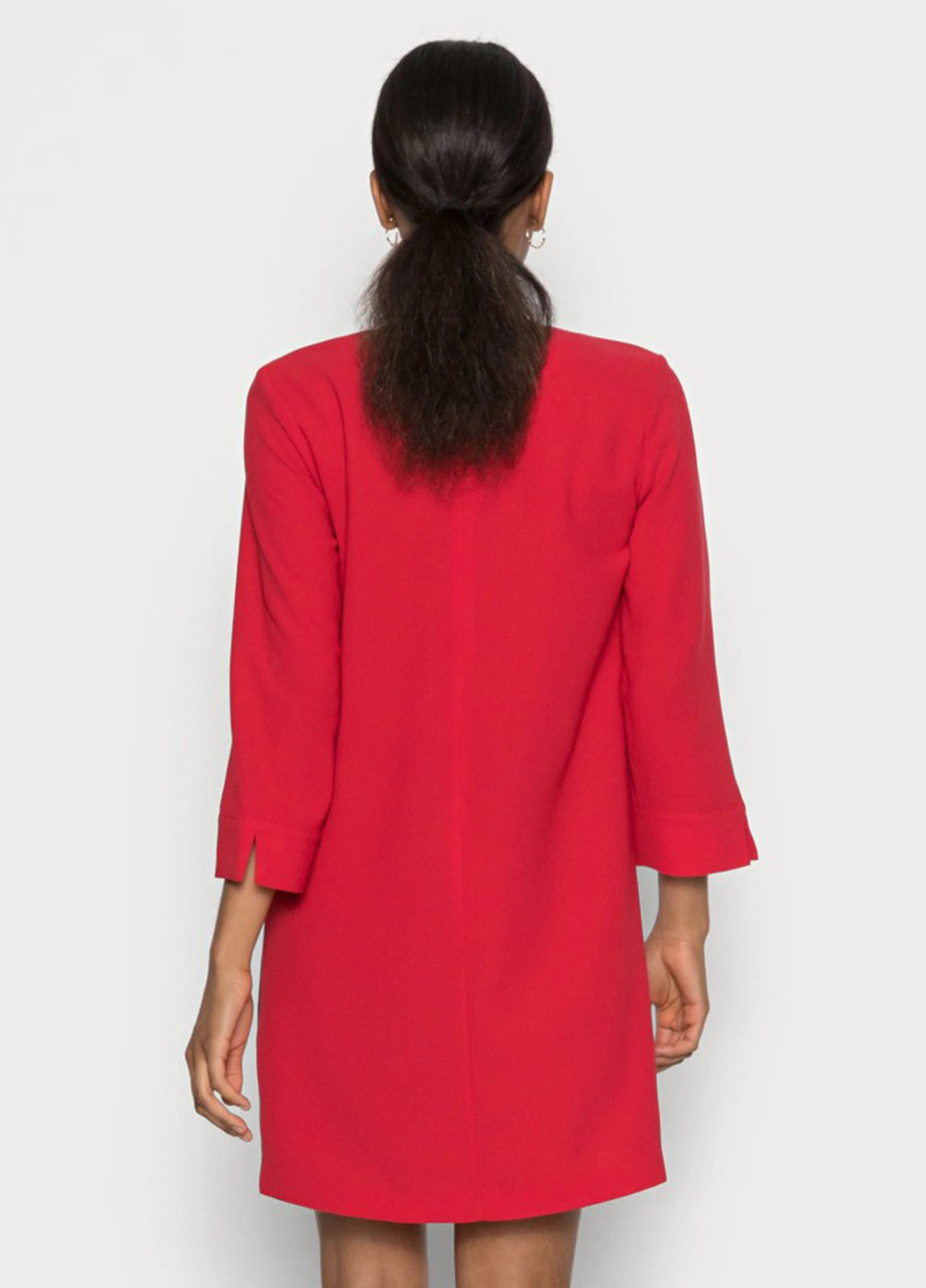 Красное кэжуал платье Tommy Hilfiger однотонное