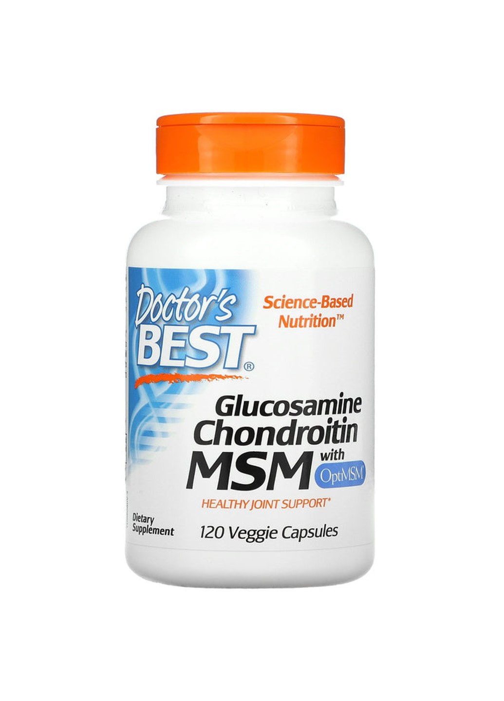 Глюкозамін хондроїтин МСМ Glucosamine Chondroitin with MSM (120 капс) доктогр бест Doctor's Best (255409720)