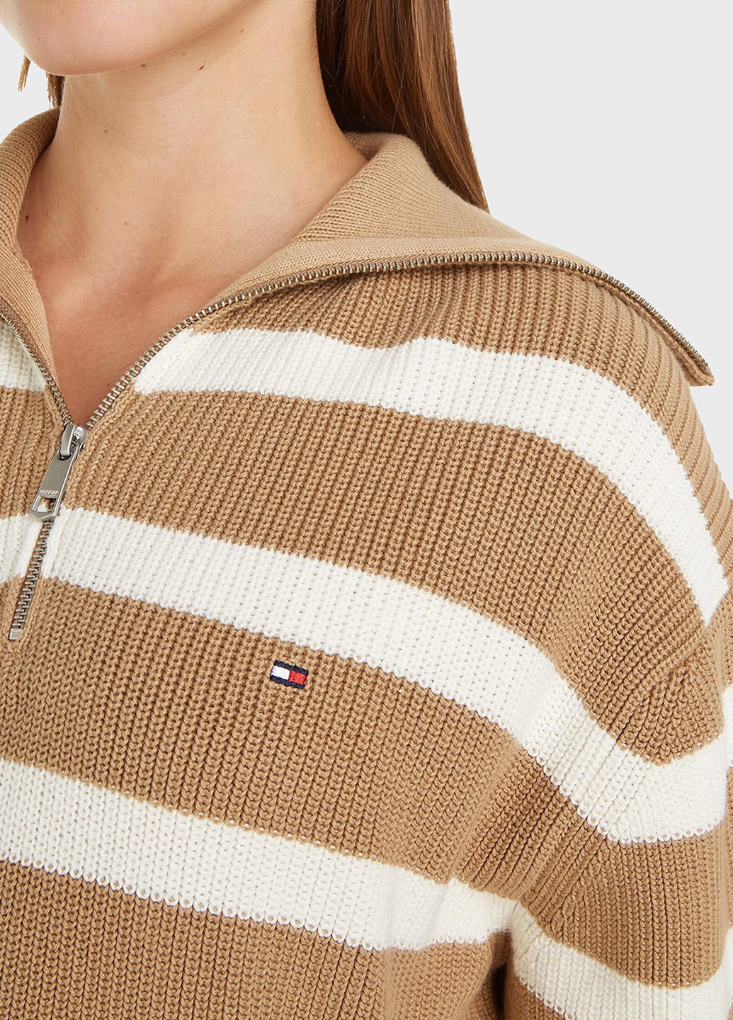 Бежевий демісезонний светр Tommy Hilfiger