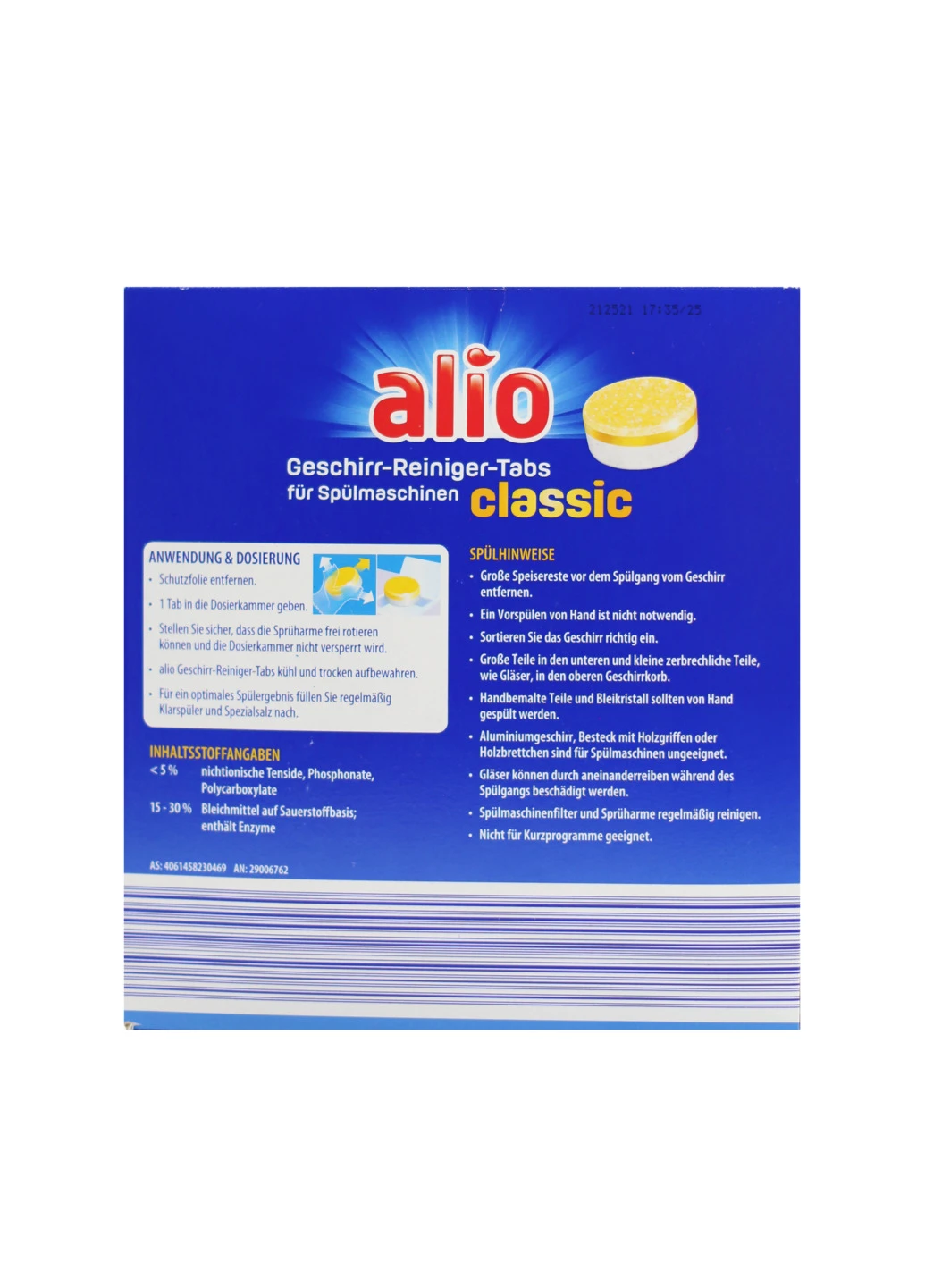 таблетки для посудомийної Classic XXL 100 шт. Alio (253669403)