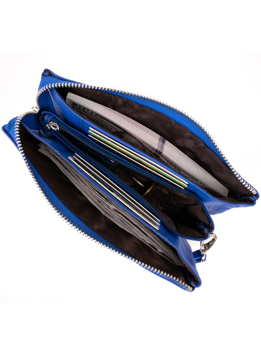 Женский кожаный кошелек-клатч 19,2х10х2 см st leather (229460072)