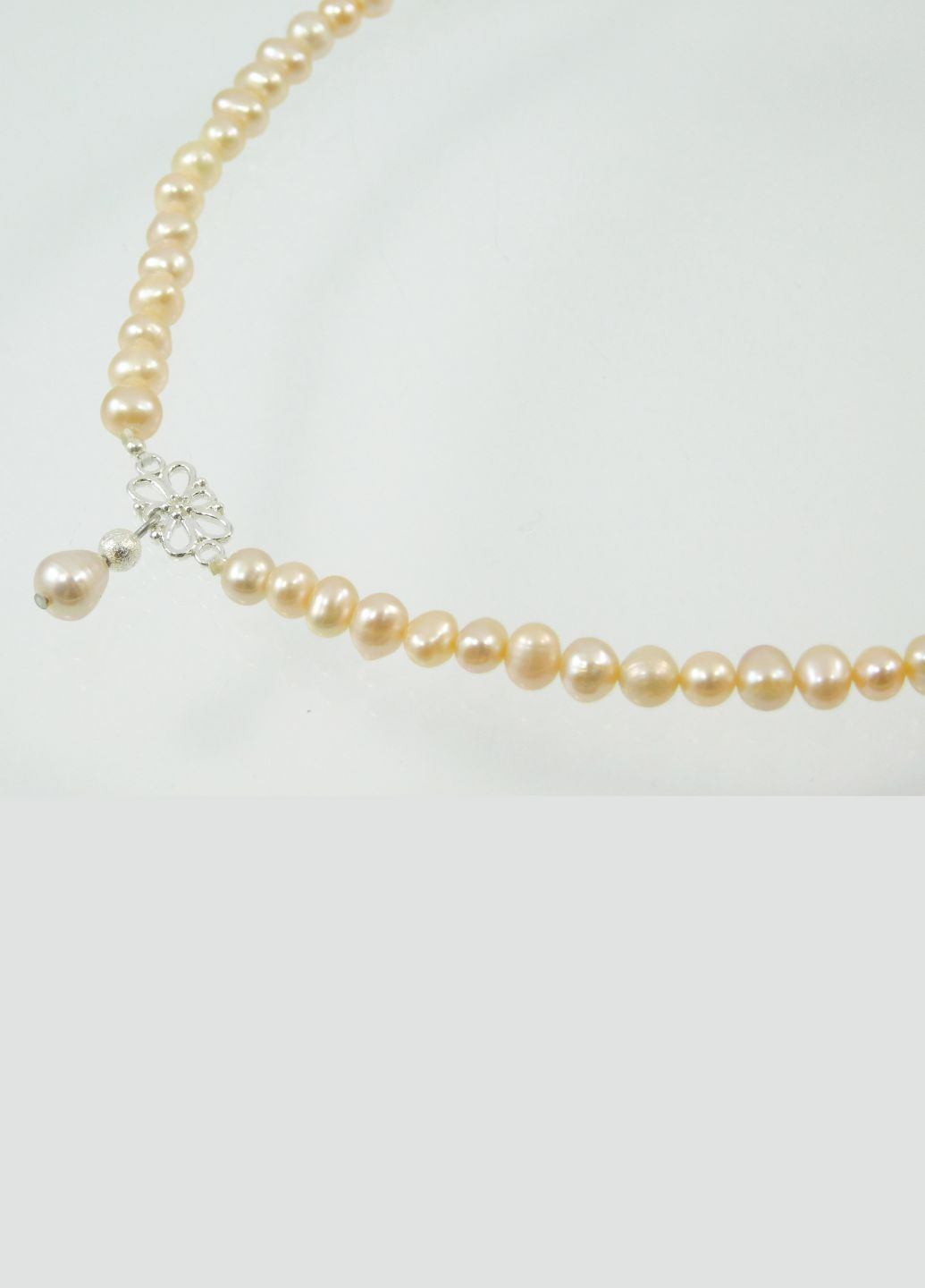 Ексклюзивне намисто "Аморе 2" 44 см Перли, срібло Fursa fashion бусы (253996599)