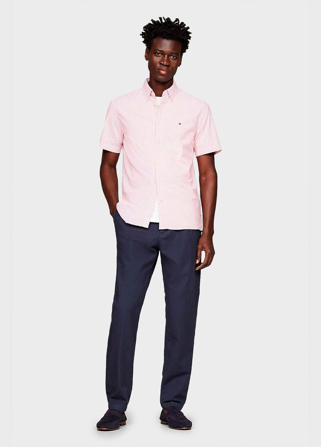 Синие кэжуал, классические демисезонные классические брюки Tommy Hilfiger