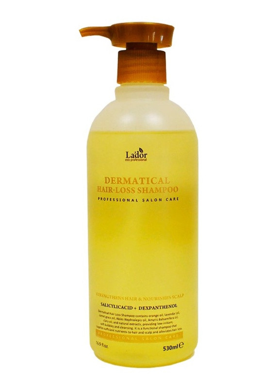 Укрепляющий безсульфатный шампунь Lador Dermatical Hair Loss Shampoo, 530 мл La'dor (219718957)