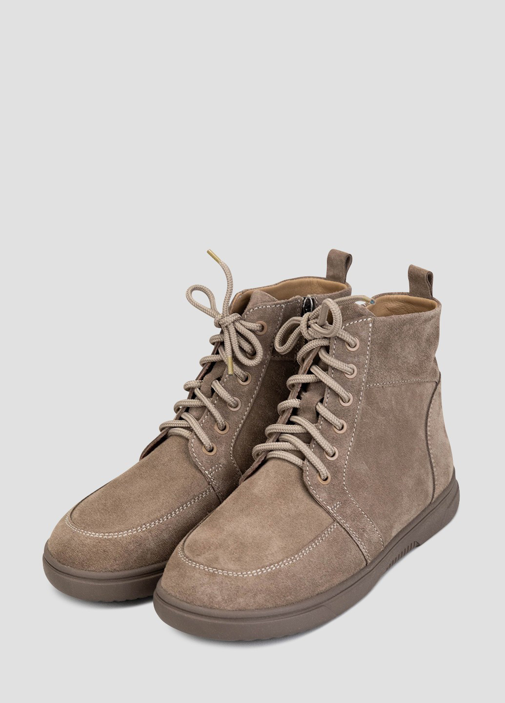 Зимние ботинки vm villomi со шнуровкой из натуральной замши