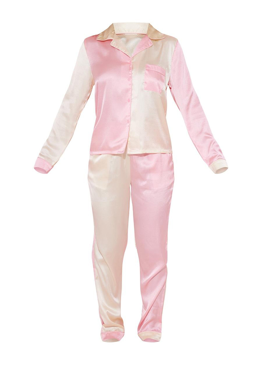 Розовая всесезон пижама (рубашка, брюки) рубашка + брюки PrettyLittleThing
