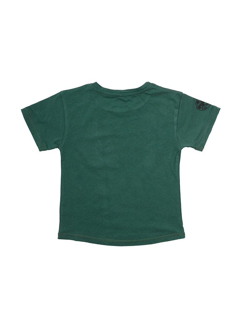Зелена демісезонна футболка для хлопчика Фламинго Текстиль
