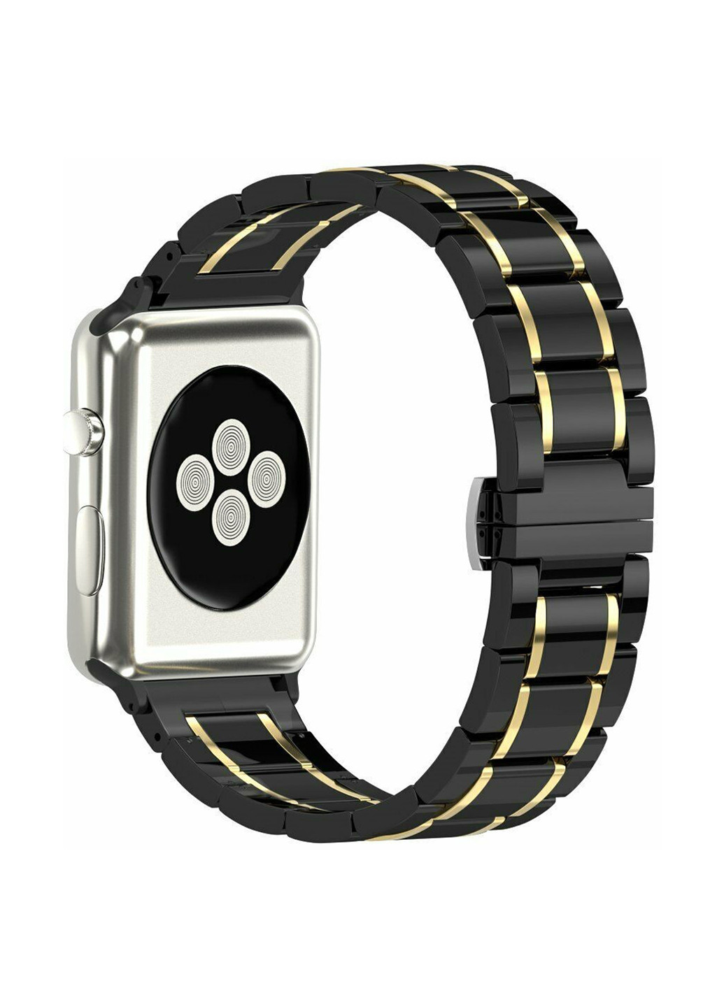 Ремешок для часов Apple Watch 38/40mm Ceramic Black-Gold XoKo ремешок для часов apple watch 38/40mm xoko ceramic black-gold (143704627)
