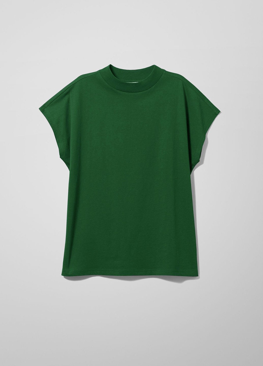 Зелена літня футболка Weekday