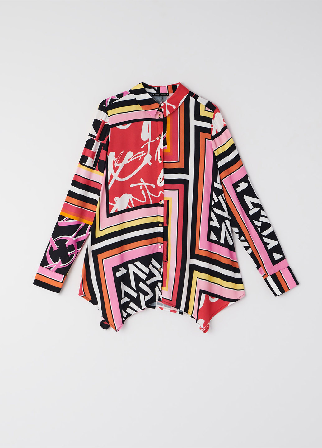 Комбинированная блуза Mohito