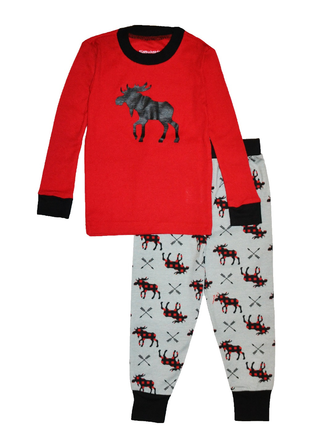 Красная всесезон пижама реглан + брюки No Brand