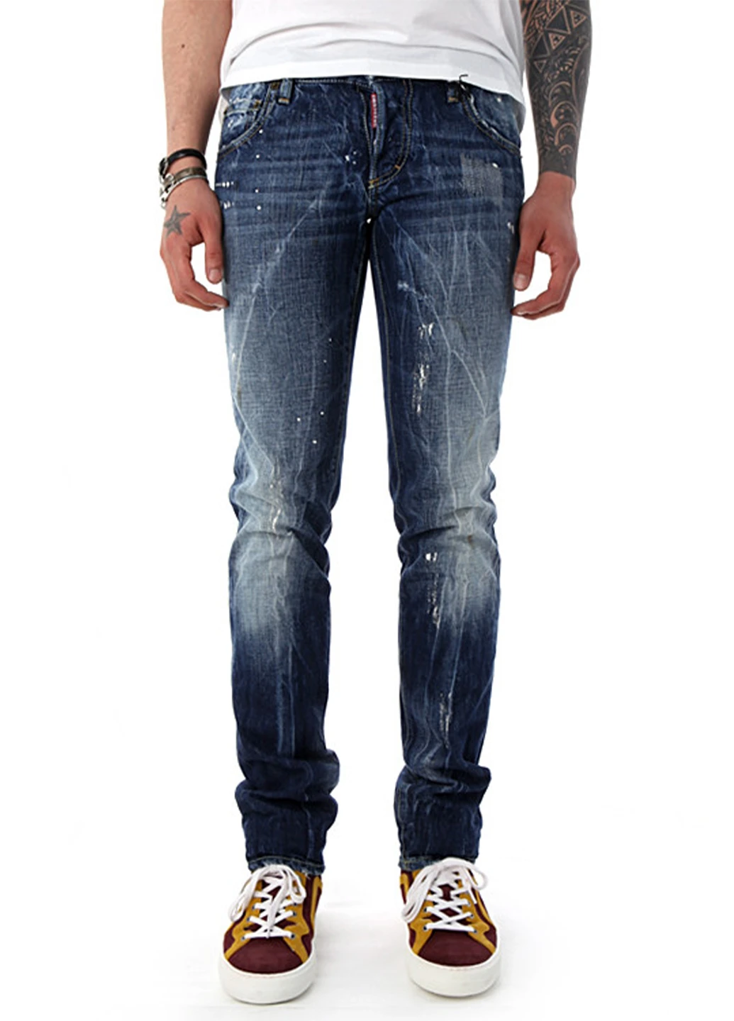Синие демисезонные джинсы Dsquared