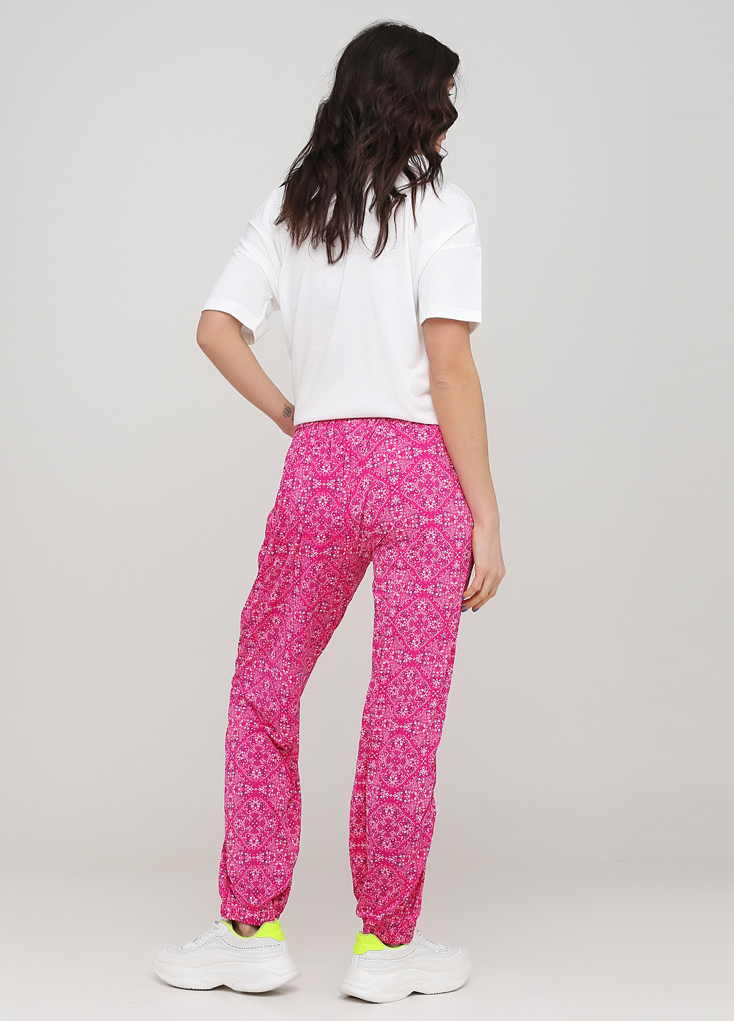 Розовые кэжуал летние прямые брюки S.Oliver