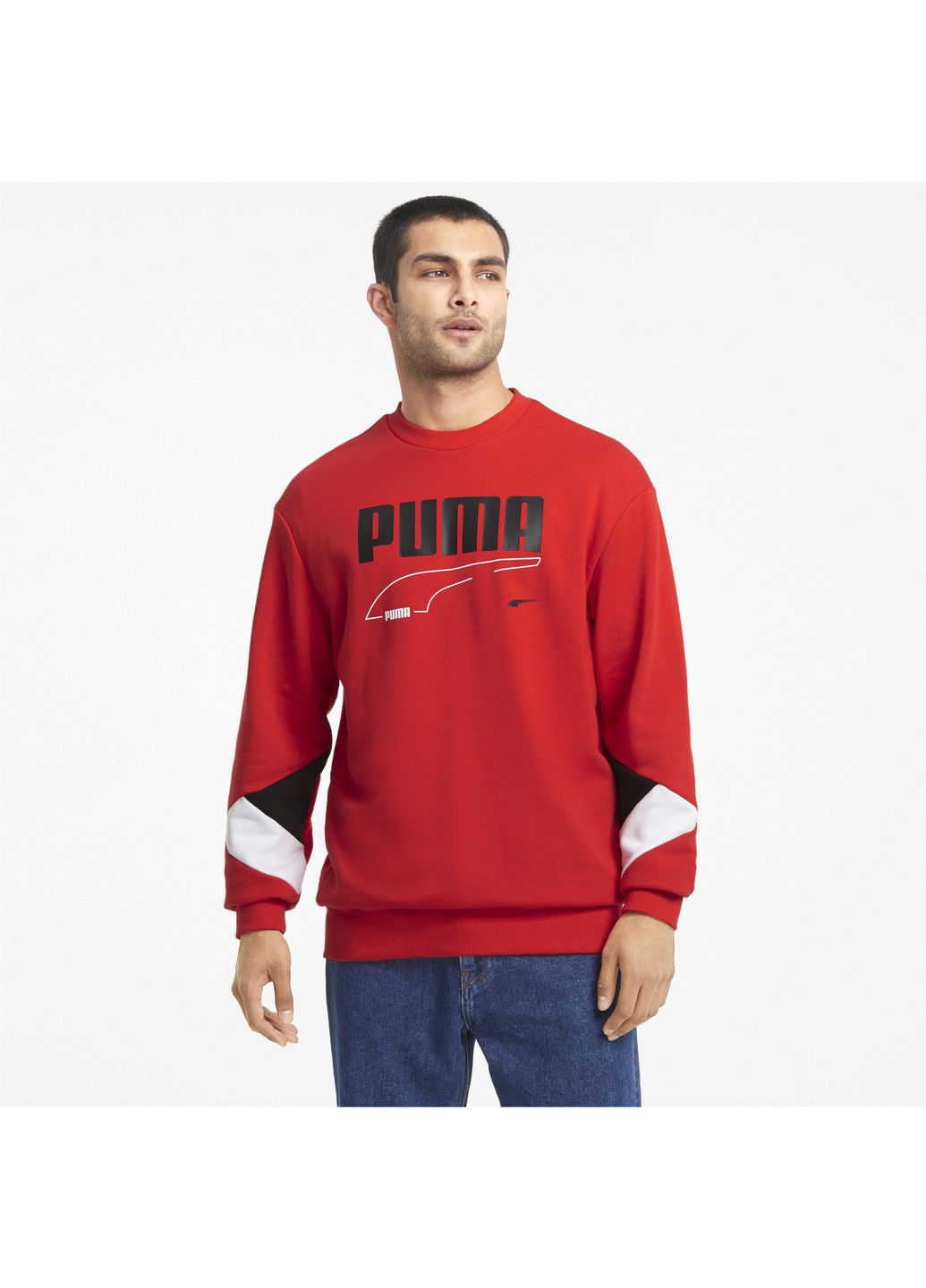 Толстовка Rebel Crew Neck Men's Sweater Puma (215118749)
