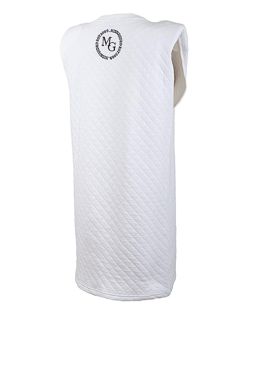Білий кежуал сукня dress dd929135-white сукня-майка Missguided з логотипом