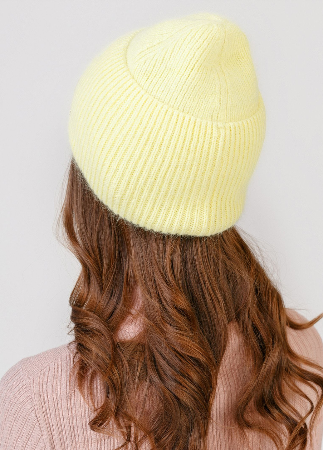 Ангноровая зимняя теплая женская шапка без подкладки 330237 Merlini (254281131)