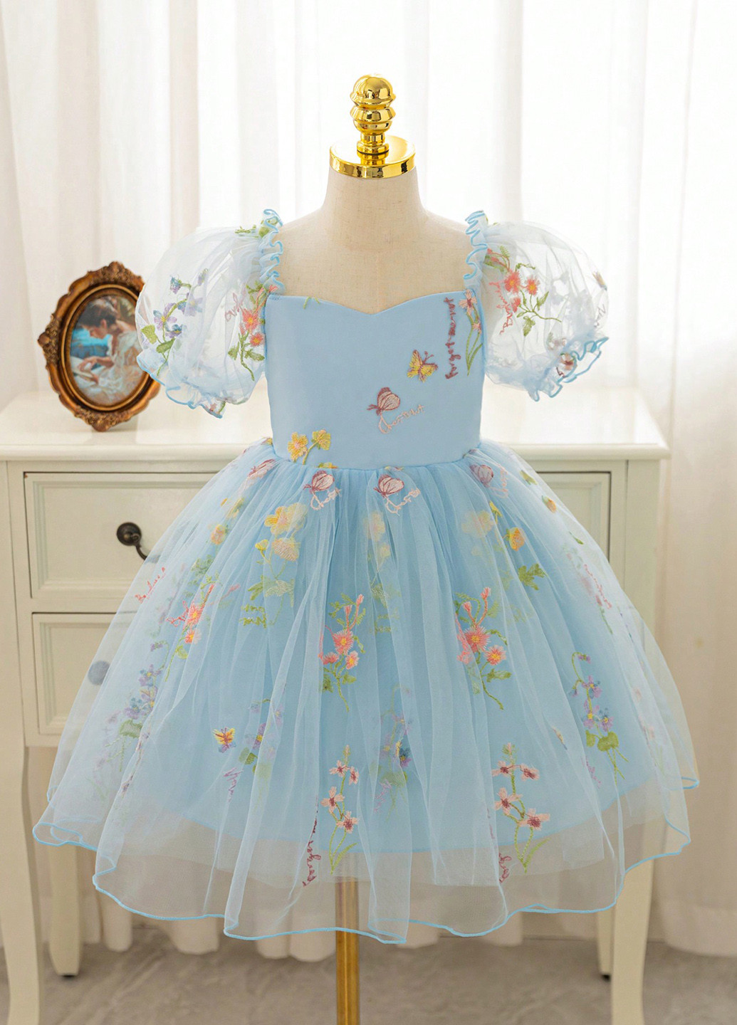 Блакитна сукня SHEIN (366512750)