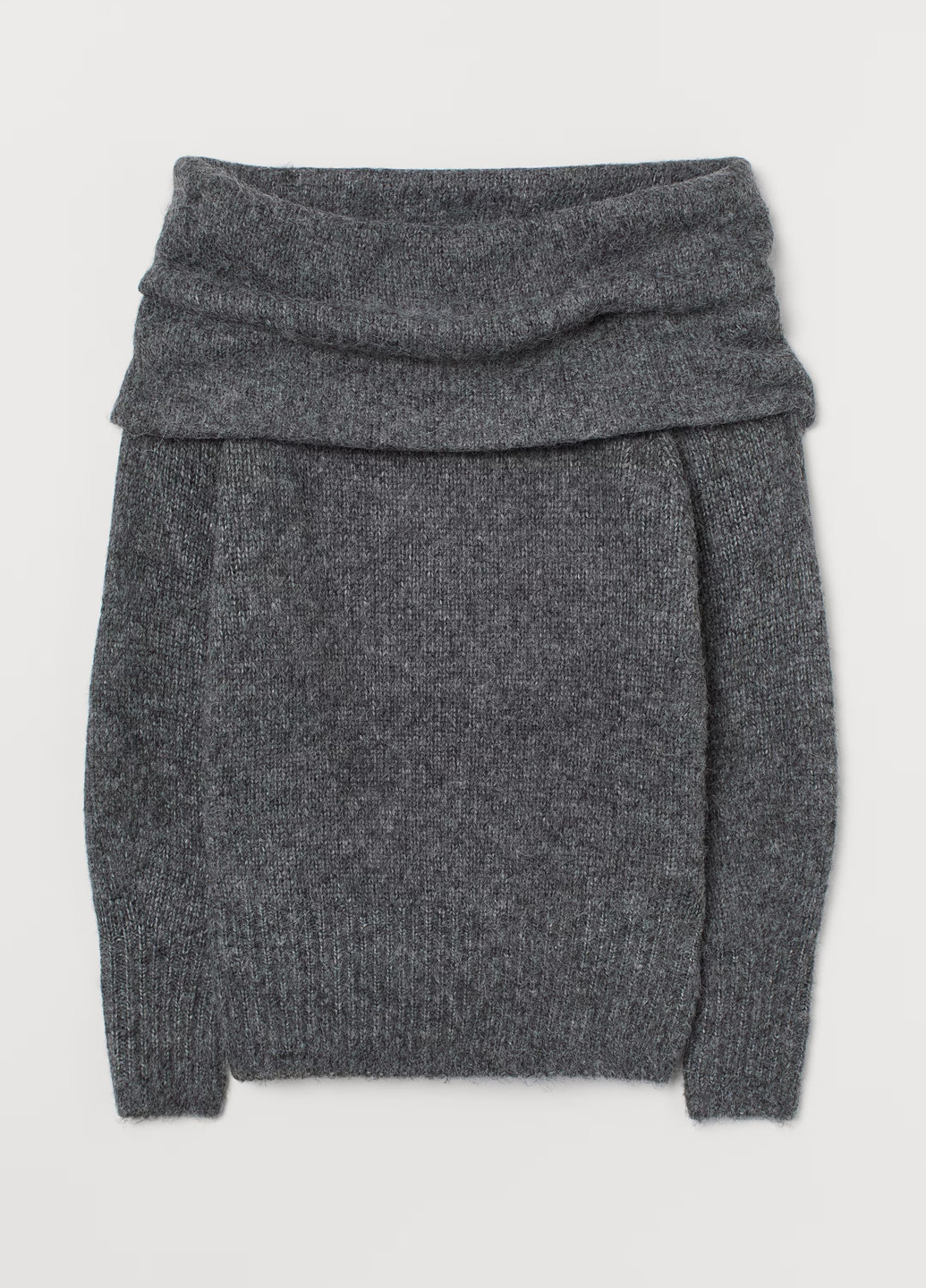 Темно-сірий зимовий светр H&M