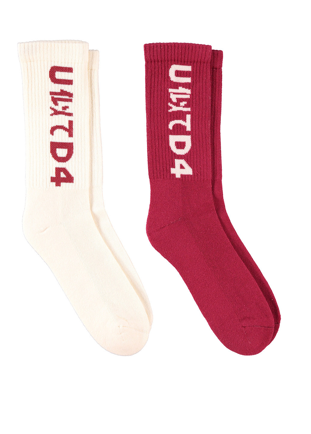 Комбіновані шкарпетки (2 пари) UNITED4 написи (329059783)