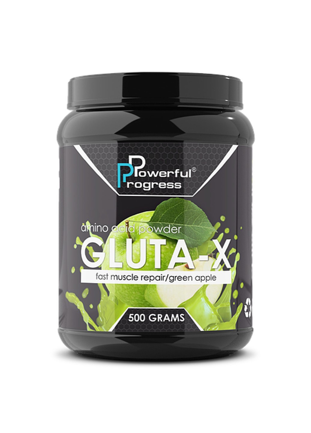 Глютамін Gluta Х 500 грам Яблуко Powerful Progress (255363501)