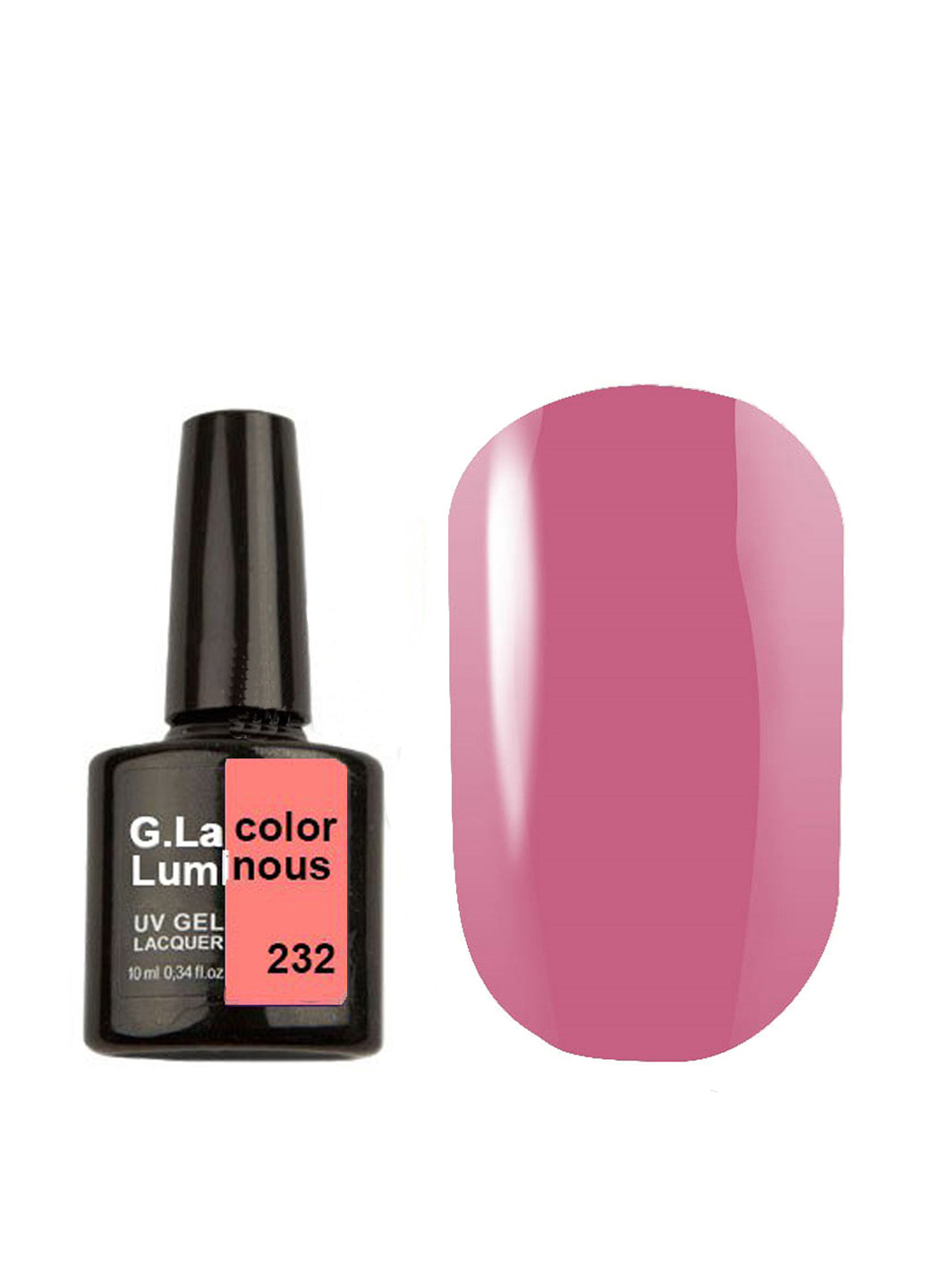 Гель-лак для нігтів UV Gel Lacquer Luminous №232 G.La Color (83227032)
