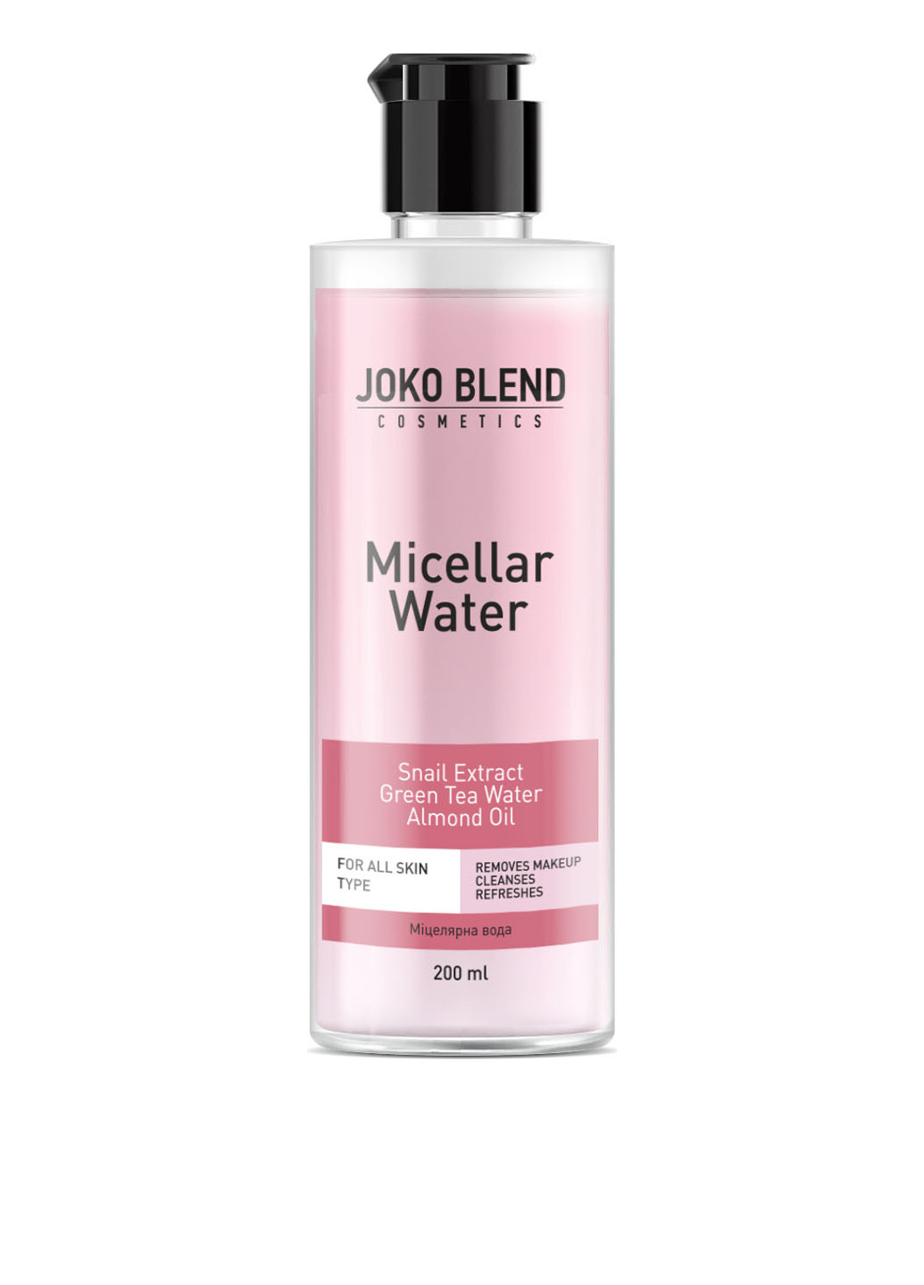 Мицелярная вода с экстрактом улитки, 200 мл Joko Blend бесцветный