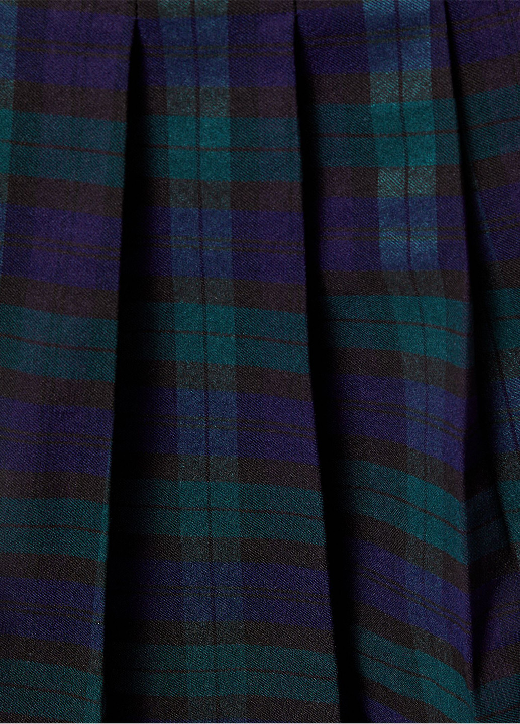 Темно-зеленая кэжуал в клетку юбка Jennyfer плиссе