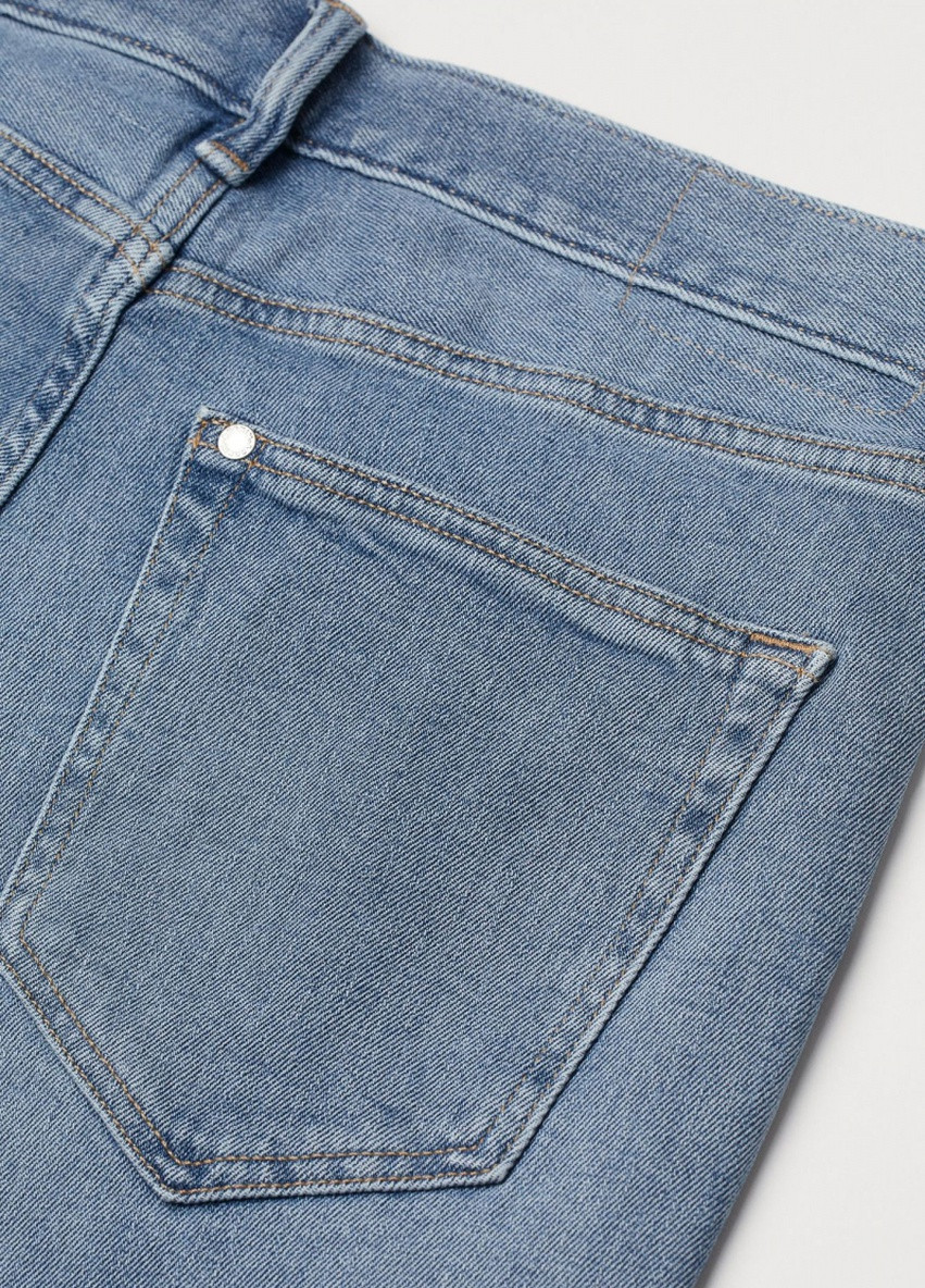 Голубые демисезонные джинсы зауженные 0730863005 lt blue H&M