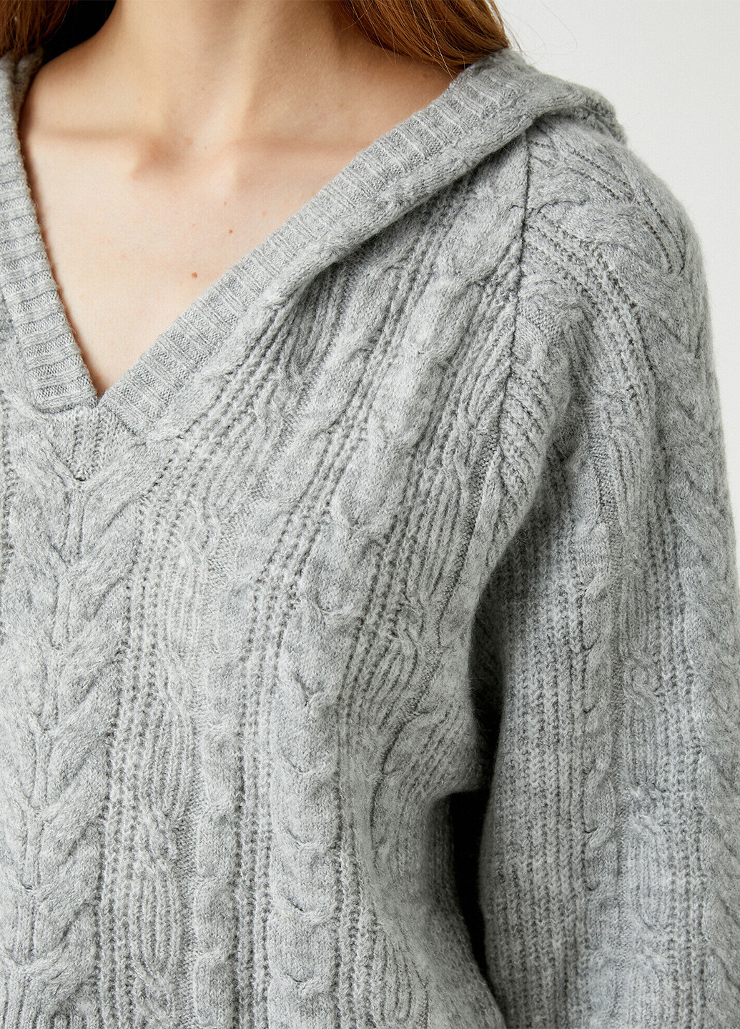 Серый демисезонный свитер пуловер KOTON