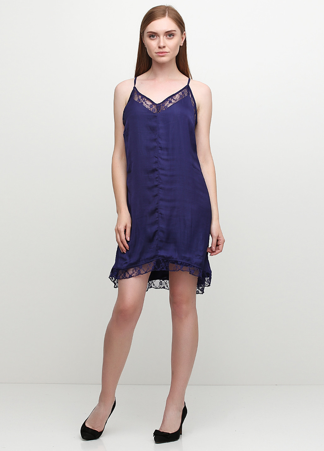 Темно-синее кэжуал платье Ellos