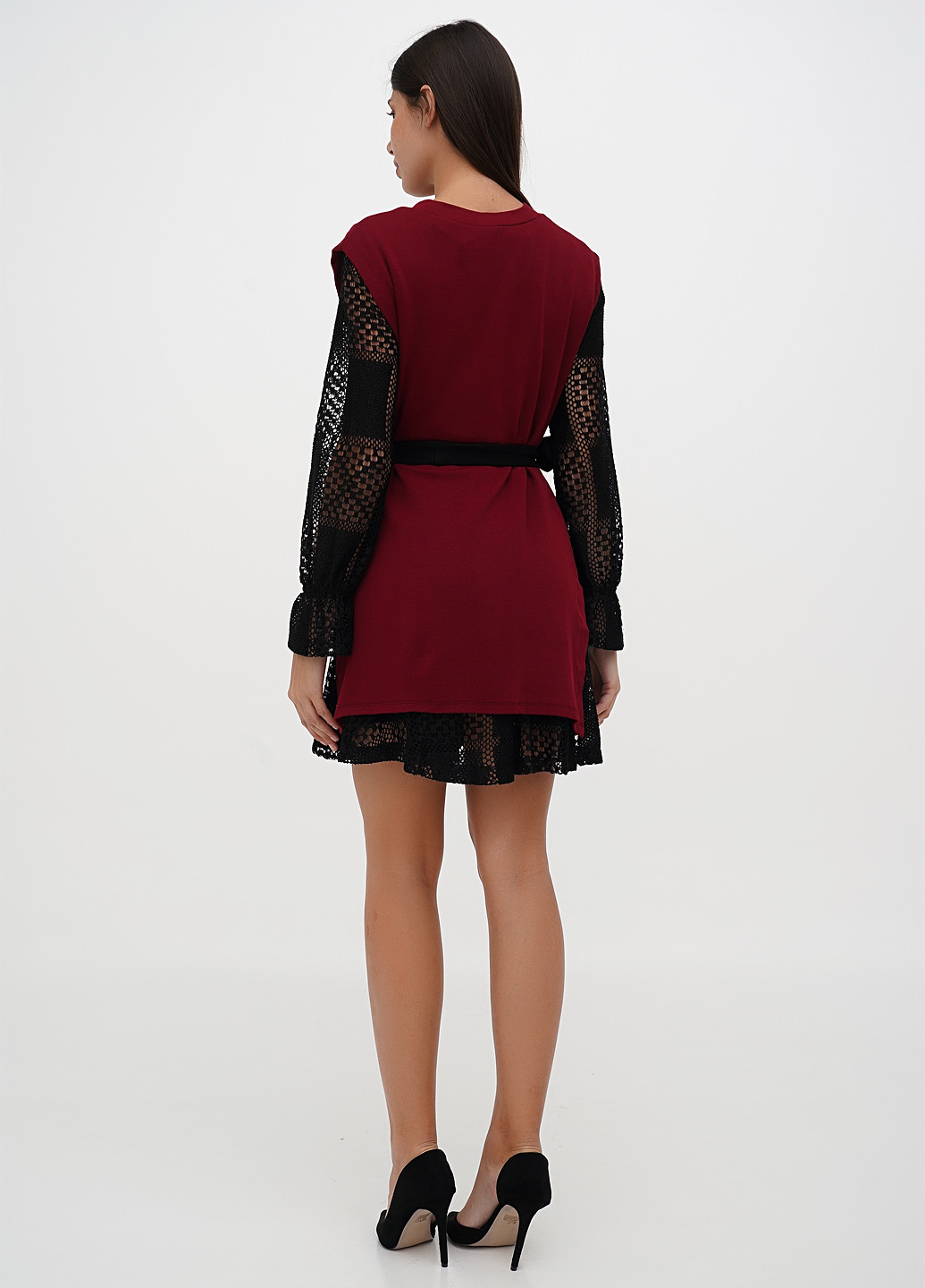 Комбінований демісезонний комплект (сукня, накидка) Sassofono