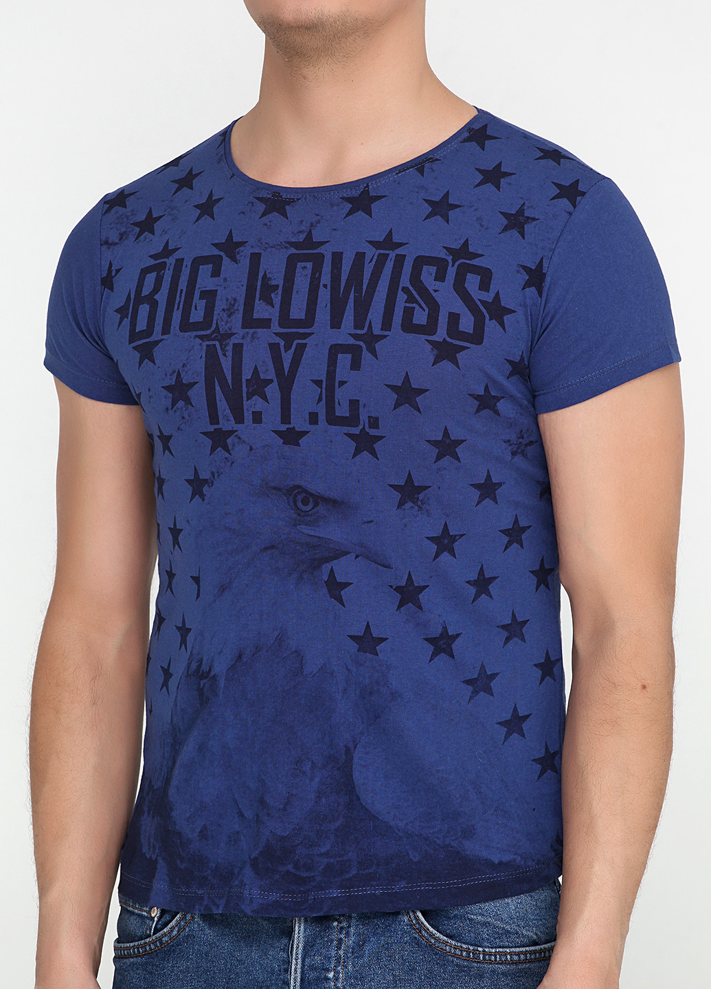 Темно-синя футболка Big Lowiss