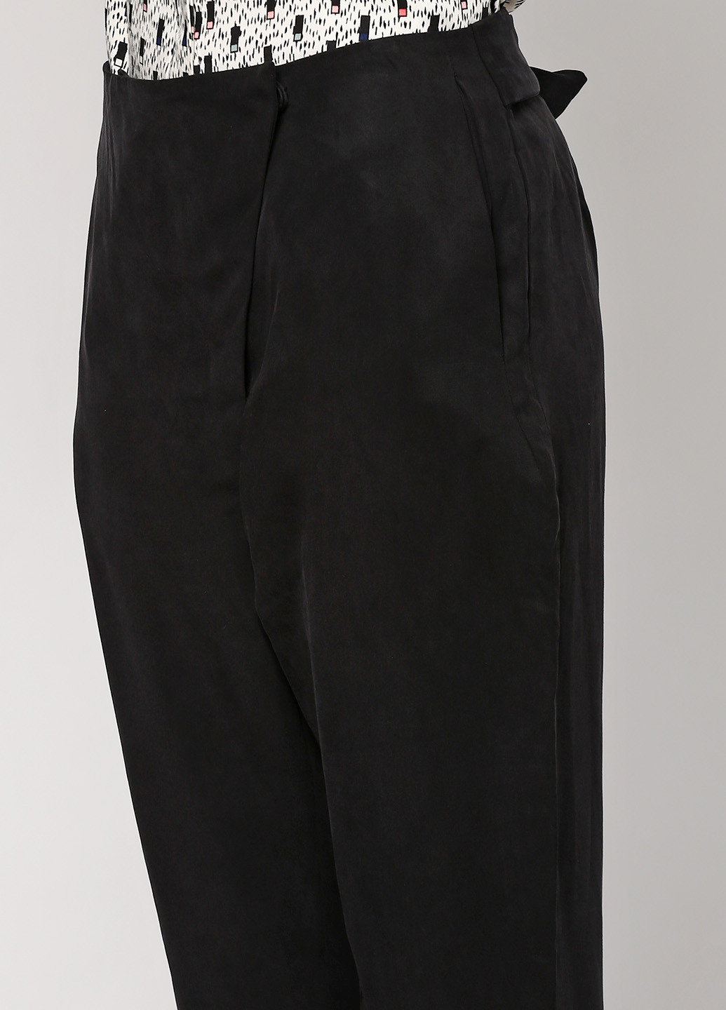 Черные кэжуал летние зауженные брюки Numph
