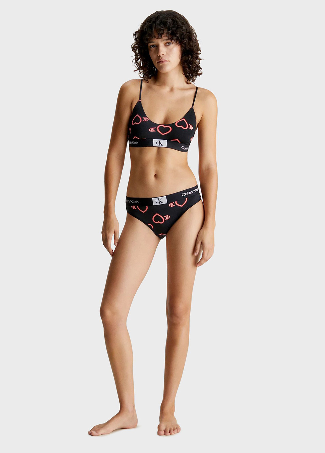 Комбінований топ бюстгальтер Calvin Klein без кісточок бавовна