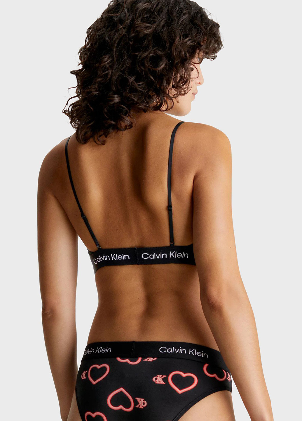 Комбінований топ бюстгальтер Calvin Klein без кісточок бавовна