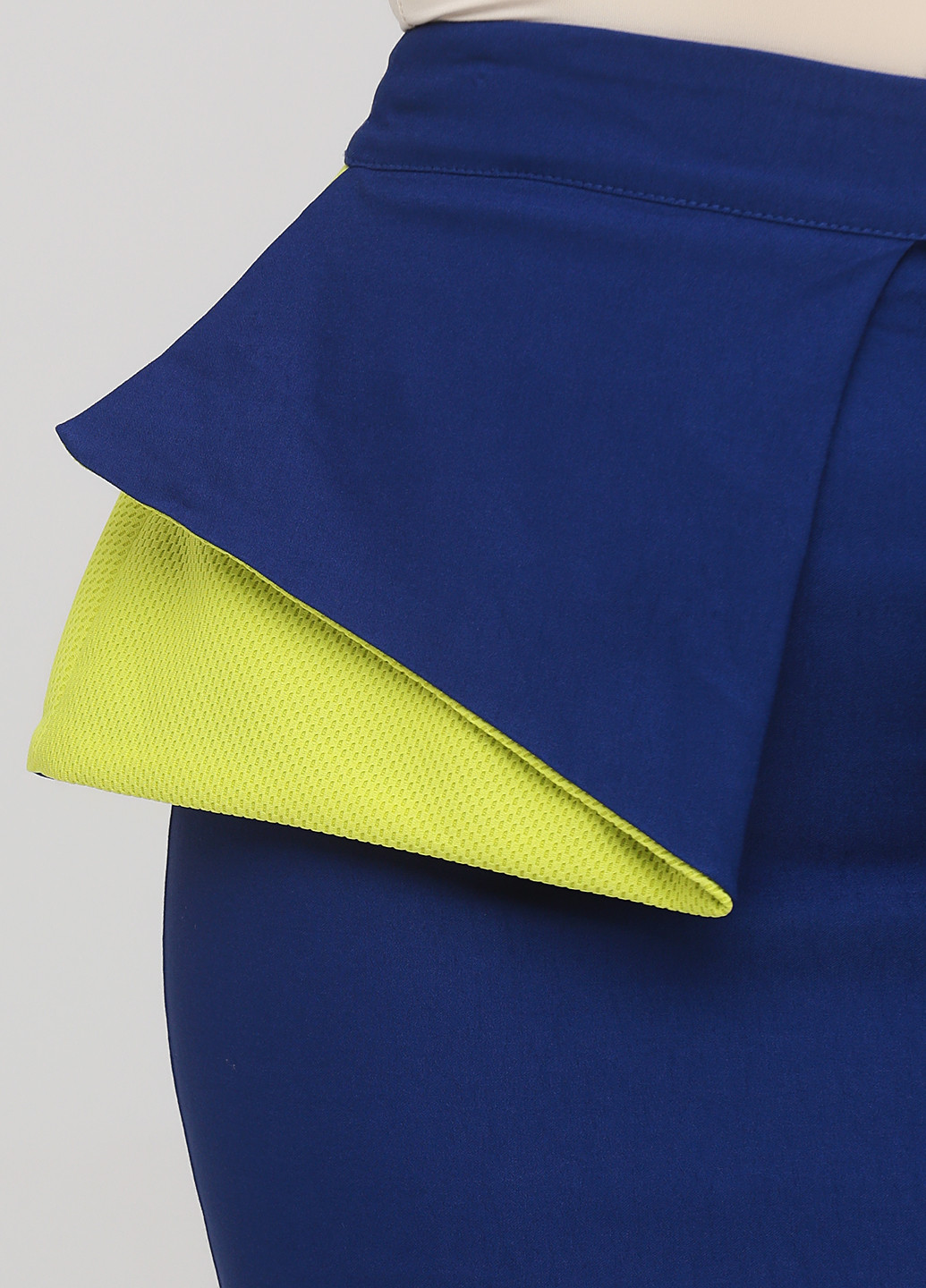 Темно-синяя кэжуал однотонная юбка Vesper с баской