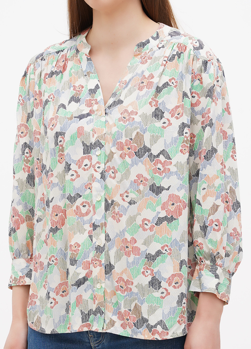 Комбинированная демисезонная блуза S.Oliver
