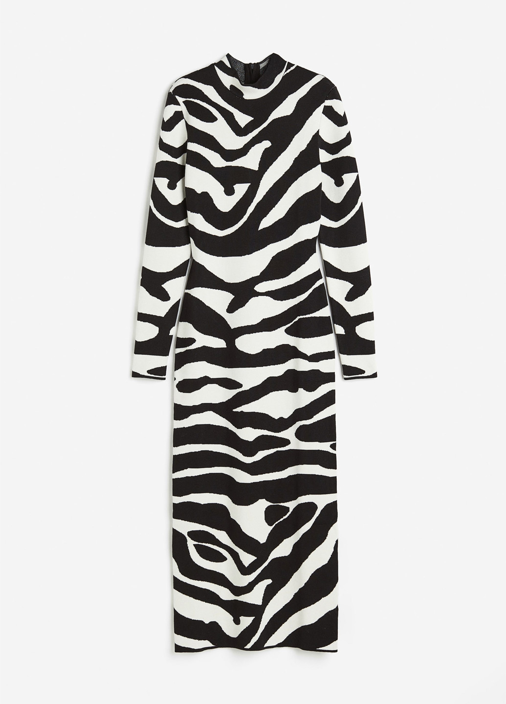 Чорно-білий кежуал сукня силуетна H&M зебра