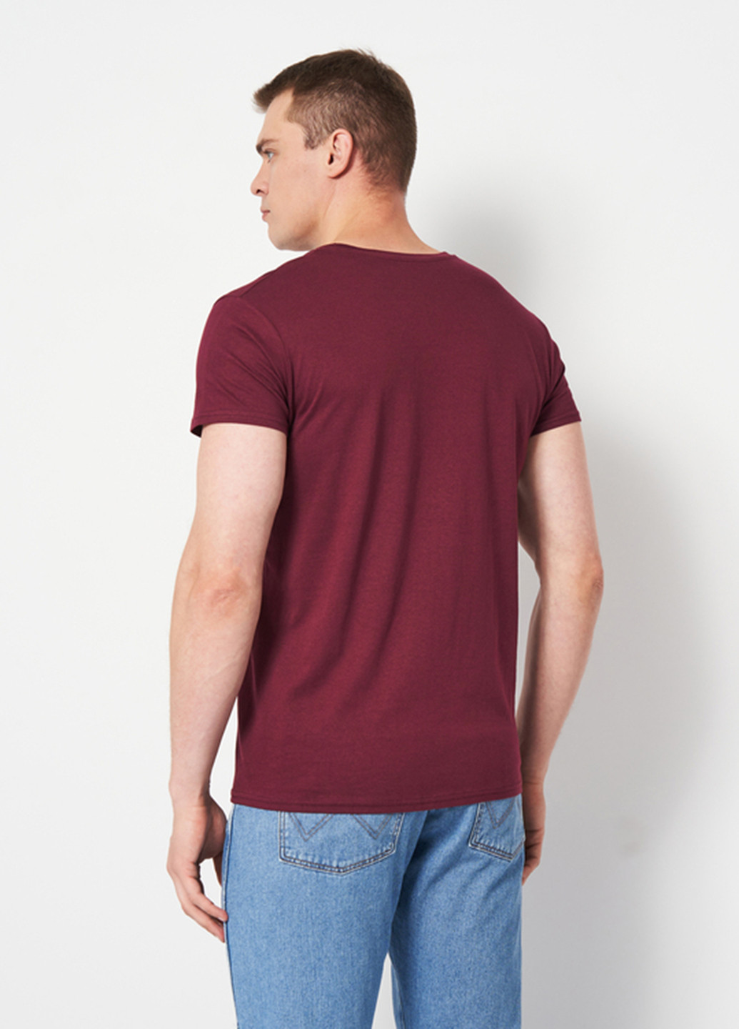 Бордовая футболка Sol's